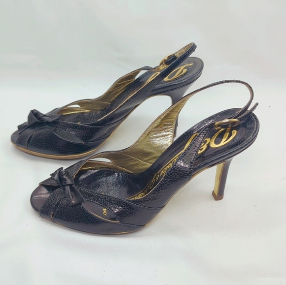 D & G Dolce Gabbana slingback heels women size 35 - Picture 7 of 13